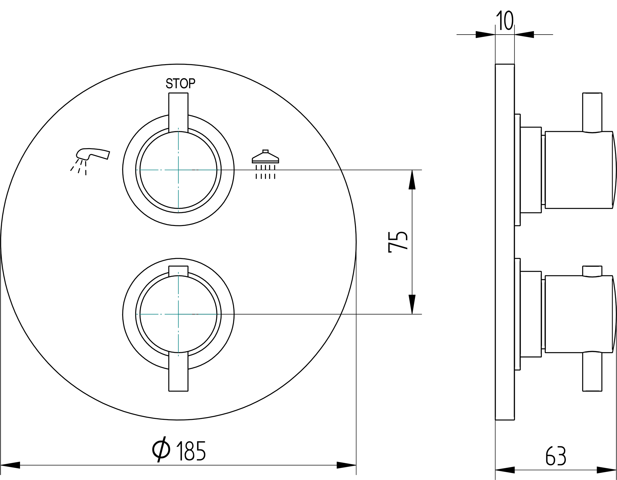 Thermostat-Mischbatterie