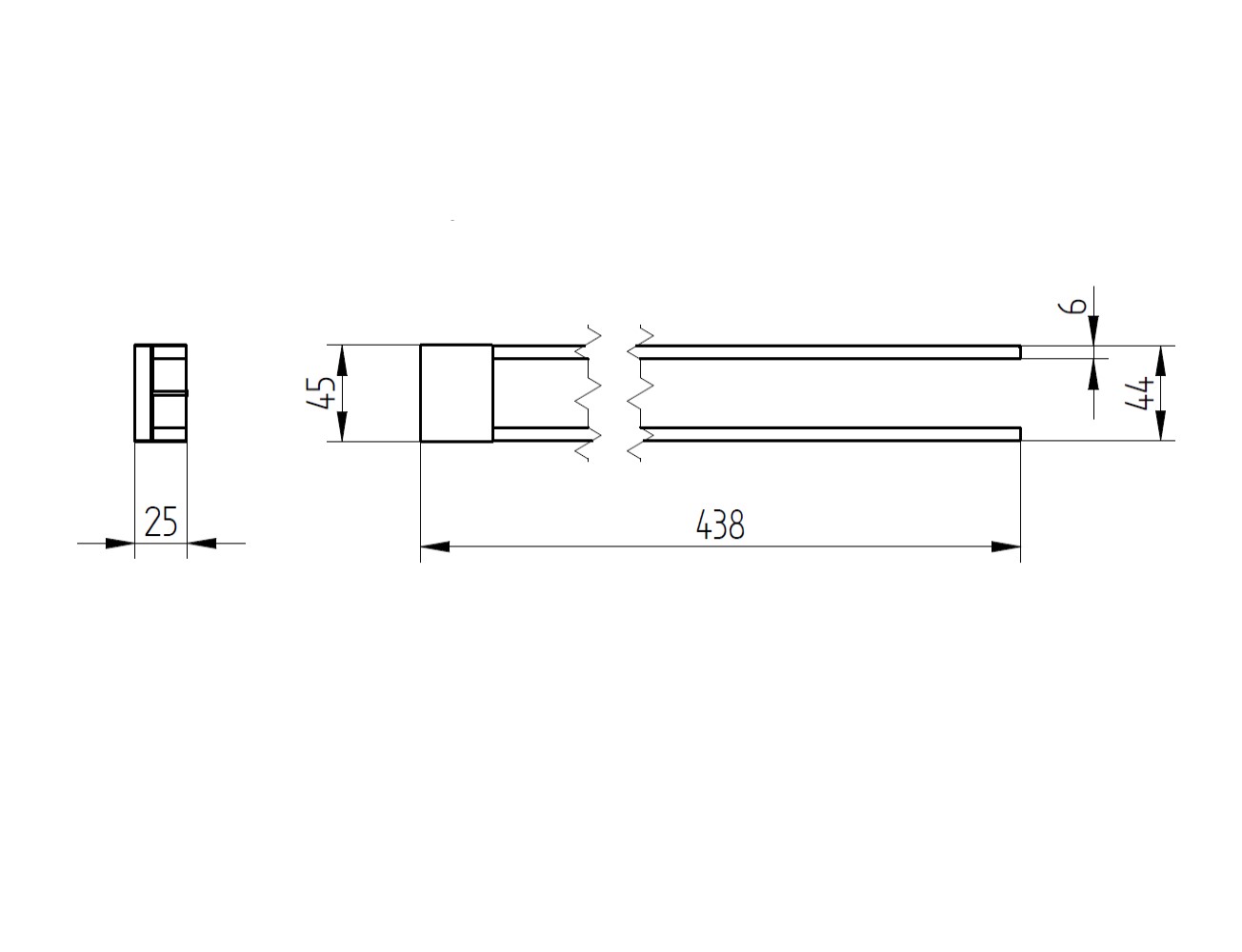 Handtuchhalter | 440 mm
